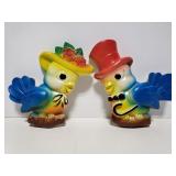 1972 Miller chalkware bird plaques