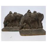 1960s brass horse bookends