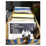 Large vinyl record collection