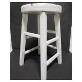 Small vintage white stool