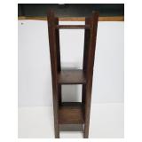 Old Mission oak plant stand