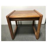 Wood end table