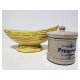 McCoy planter and preserves jar