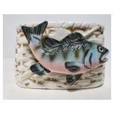 Vintage Napco fish planter
