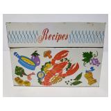 Vintage metal recipe box