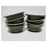 8 Hall pottery berry bowls