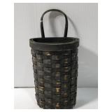 Small primitive wall hanging basket