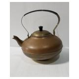 Small copper and brass tea kettle