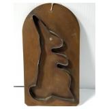 Solid copper Pfaltzfraff rabbit cookie cutter