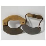 Two old dough slicers