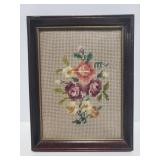 Small framed needle point from Hudsons
