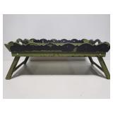 Green chippy breakfast in bed tray