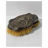 Vintage ornate silverplated brush