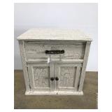 Small childrens commode cabinet w/ crackled finish
