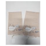 Vintage tea towel pair