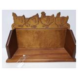 Wood chicken shelf