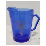Rare Shirley Temple blue glass creamer