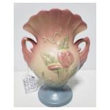 Hull pastel pottery vase with handles