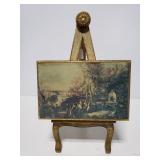 Musical jewlery box on easel stand