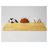 Wood sports shelf
