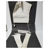 Antique ladies corset, gloves & dress collar