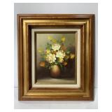 Floral painting by Ron Waddams