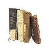 Antique book library decor collection