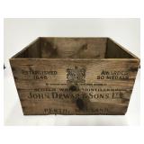 Vintage John Dewer scotch whiskey wood crate