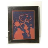 Miro mid Century litho print art