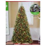 7.5ft pre lit Kennedy quick set up Christmas tree