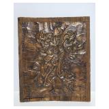 Wood and metal art piece