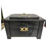 Dos Equis wood & metal lined beer cooler chest