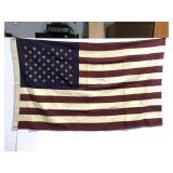 Vintage style United States wall flag