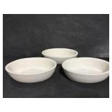 Hall over shaped pottery bowls