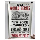 Reproduction 1932 World Series Yankees vs Cubs ad