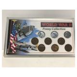 World War II coin penny collection