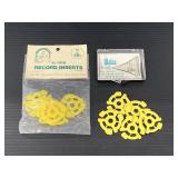 Lot of 45RPM record inserts & diamond needle