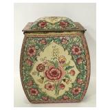 Vintage floral tin- Made in Holland