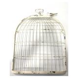 Vintage metal bird cage wall hanger