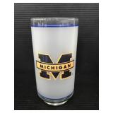 Glass University of Michigan drinking glass