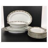 Collection of Victoria China dishes