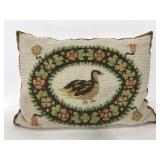 Vintage duck throw pillow