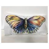Lava butterfly throw pillow