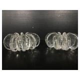 Pair of Rosenthal glass candlestick holders