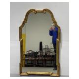 Large vintage unique gold framed mirror