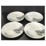 Four Roscher "Butterfly Lace" small plates