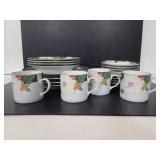 Servive for 4 Tienshan Magnolia china set