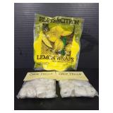 Unopened lemon wraps and chop frills