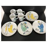 Variations by Fitz and Floyd- mugs and plates