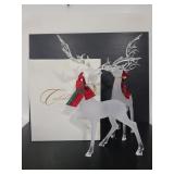 Pair of decorative reindeer w/ magnetic antlers